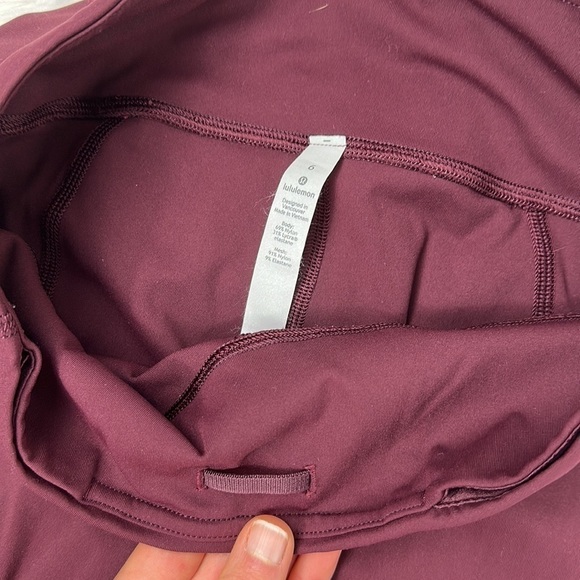 Lululemon Pace Rival Crop *22" Garnet - Picture 3 of 7